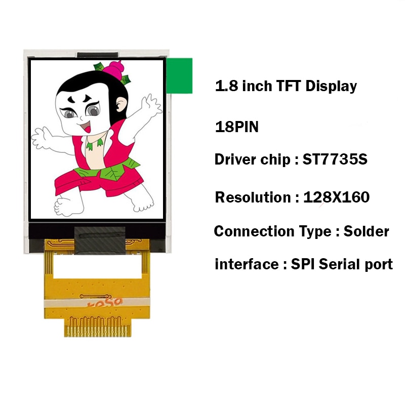 TFT LCD ׼ ũ, 1.8 ġ, 128*160 ػ, 51 ARM..